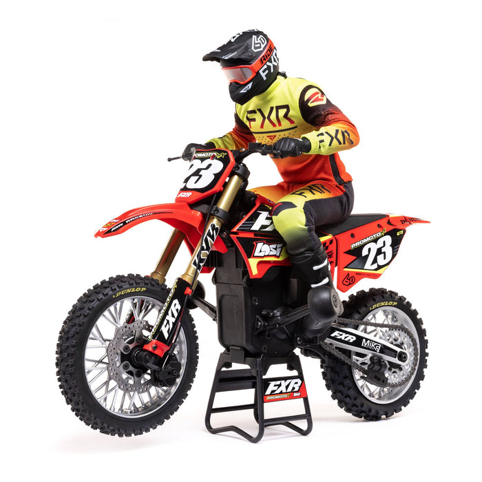 Losi LOS06000T1 1/4 Promoto-MX Motorcycle RTR FXR PM-MX Dirt Bike Red RTR