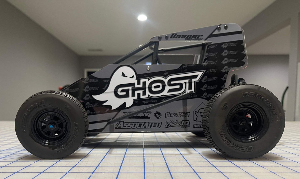 Ghost TGC7207599 Casper Midget Rubber Tire Midget Car Kit Complete Roller / Built