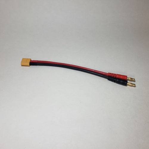 Male XT60 to 4 mm banana charge lead