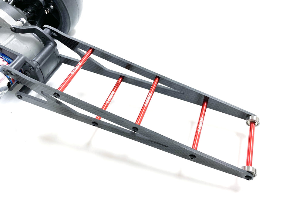 Assault RC Carbon Fiber Adjustable Street Eliminator Wheelie Bar (Slash/Bandit) (Red)