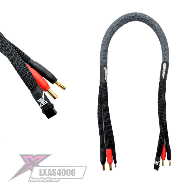 Exalt EXAS4000 2s Specialized ProCharge Cable 4mm Charger w/5mm Bullet Connector
