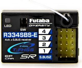 Futaba R334SBS-E T-FHSS SR S.Bus2 4-Channel 2.4GHz Receiver