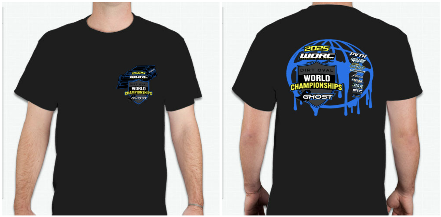 WORC 2025 Ghost World Championships Black T-Shirt 2XL