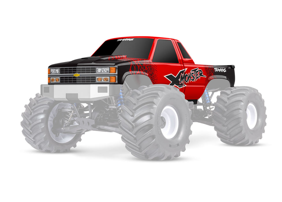 Traxxas TRA7697-RED RED X-Monster Chevrolet GMT400 CK Truck Body X-MAXX