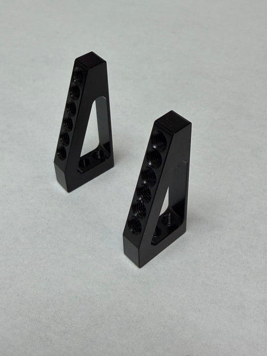 GHOST TGC-8090 Multi-Position Aluminum Servo Mounts (1 pair) 3mm Thread - BLACK