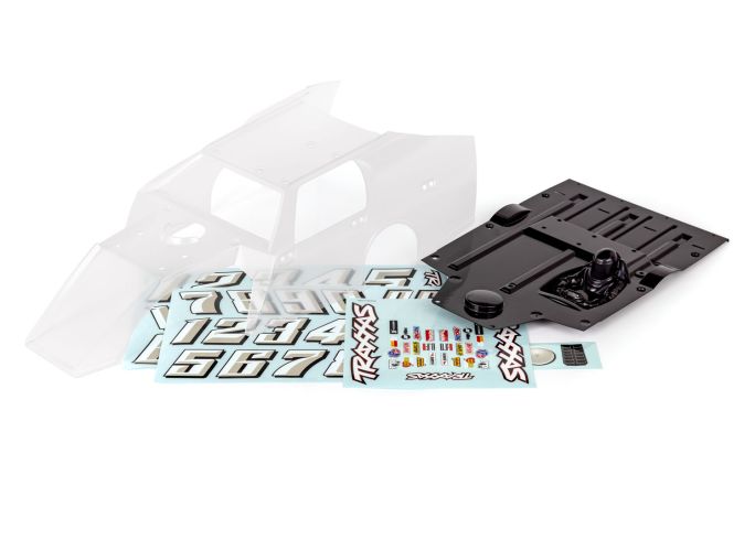 Traxxas TRA10411 BODY SC MODIFIED MUDBOSS EDM COMPLETE, CLEAR