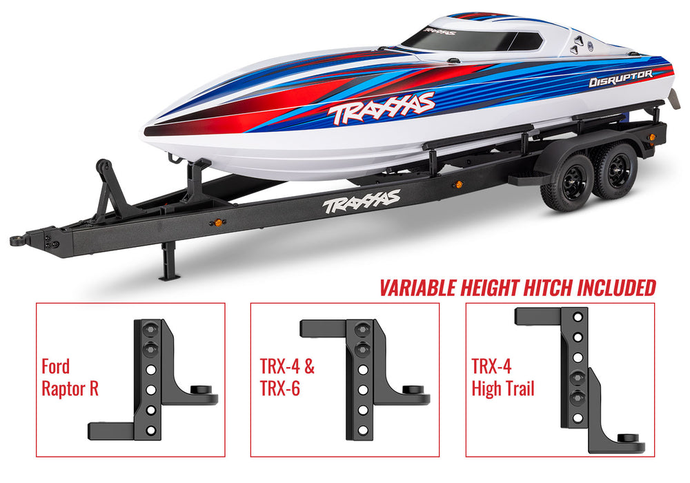 Traxxas TRA10650 31″ Tandem-Axle Boat Trailer Made for Disruptor