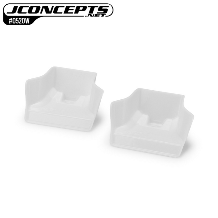 JConcepts JCO0520W Injection Molded Front Wing - WHITE Mugen MBX8 | MBX-8e | Sworkz S35-4