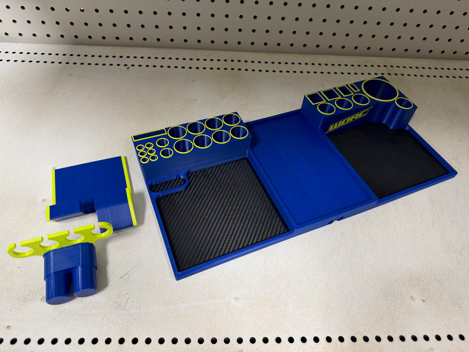 P1 DESIGNS P1D-02 FOLDING RC PIT TOOL STAND / ORGANIZER