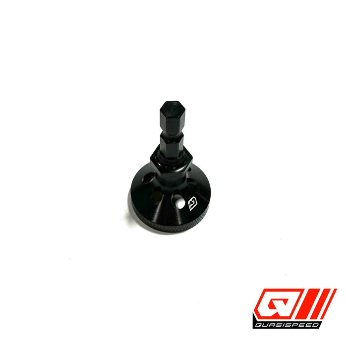 GFRP Quasi Speed QS-1183 Tire Break In Adapter 12mm 1/4" Chuck Drill Adapter