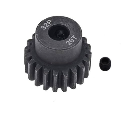 WORC 20T Steel Pinion Gear 1/8" / 3.17mm Bore, Mod .8 / 32P