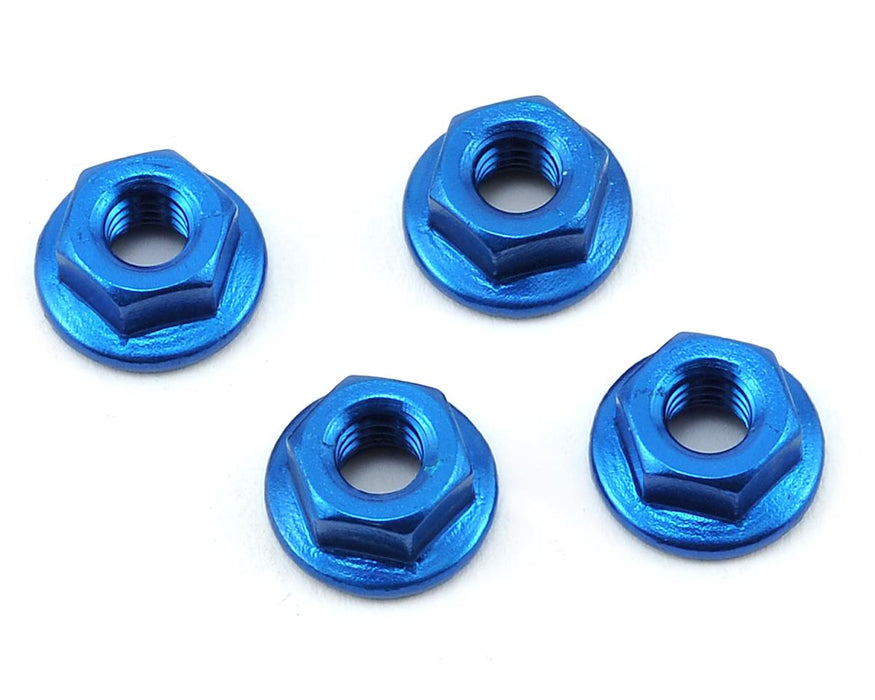 175RC 175-11027 Aluminum 4mm Serrated Wheel Nuts (Blue)