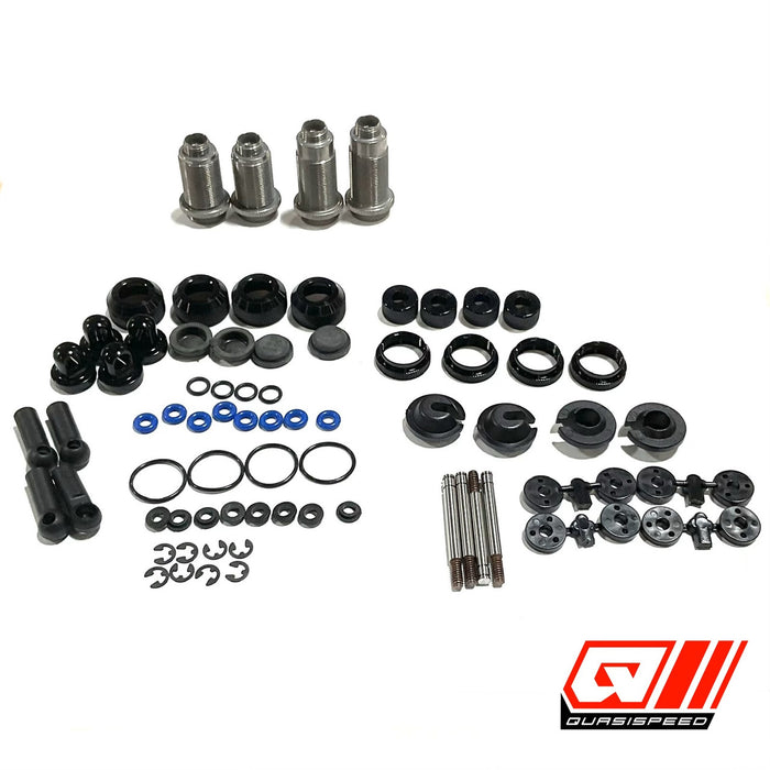 GFRP QUASI QS-5107 Small Bore V2 Shock Kit (2 Med & 2 Long) GFR-2929 GFRQS5107