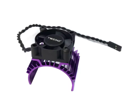 WORC WRC-HSF001P Clip on Motor Heatsink w/ 30mm High Speed Cooling Fan 540 550 3660 3665 BL PURPLE