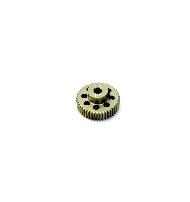 WORC 64P 45T Light Weight Precision Hard Anodized Aluminum Pinion Gear (3.17mm Bore)