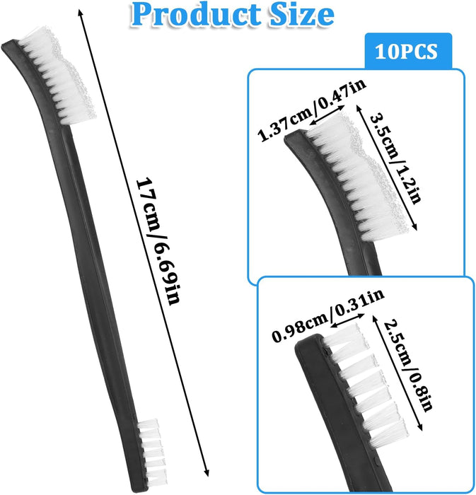 WRC-BRUSH Cleaning Tire Prep application Double-Ended Detailing brush dual tip (1 Brush)