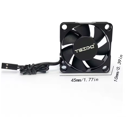 WORC WRC4510BK Aluminum High Speed Cooling Fan 45x45mm x 10mm Motor ESC Black WaterProof