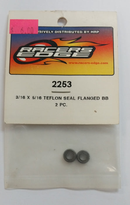 Racers Edge RCE2253 3/16 X 5/16 Teflon Seal Flanged Ball Bearings (2pc)