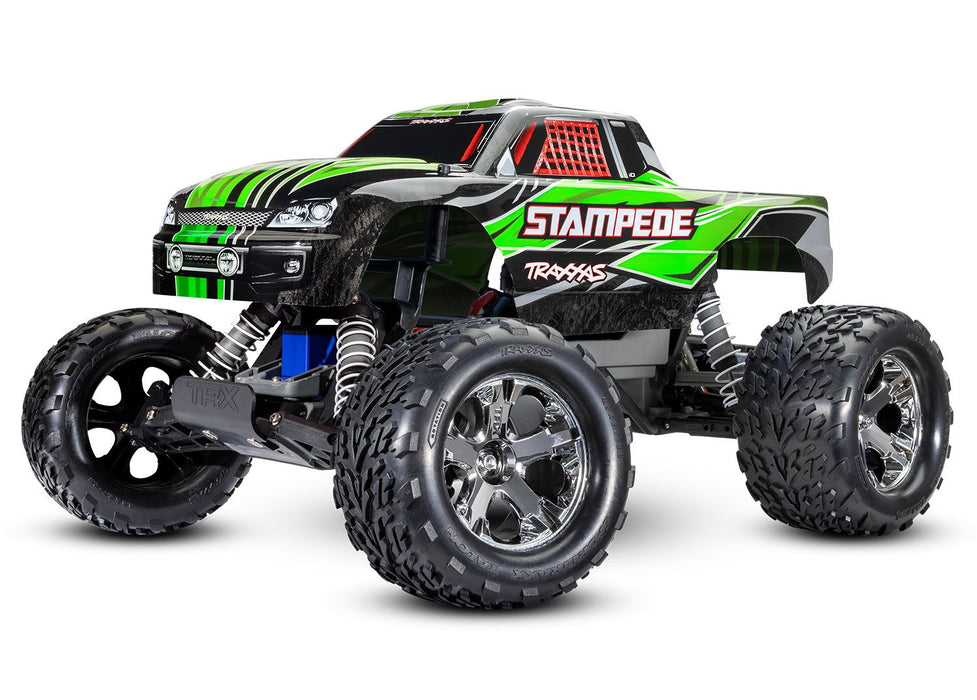 Traxxas TRA36054-8-GRN Stampede: 1/10 Scale Monster Truck w/USB-C, Green