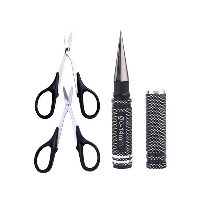 WORC WRC-2331 Aluminum Handle Body Reamer and Scissors (2) Set Curved & Straight