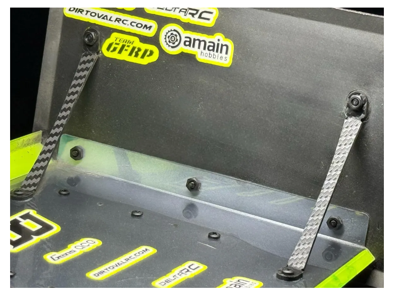 TP3D TP3-CF-SPRBRACE Carbon Look Sprint Car Top Wing Brace Kit