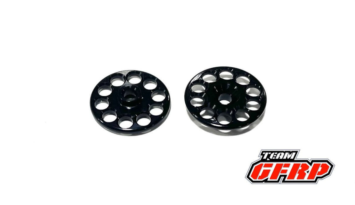 Team GFRP GFR-1045-BL Sprint Car 1 pair of black anodized aluminum wing buttons