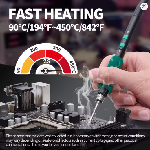 WORC YIHUA 982-V Precision Solder Station with Fast Heating Micro Fine Tip C210 Soldering Iron Remote Control Handle with Solder and optional Tips