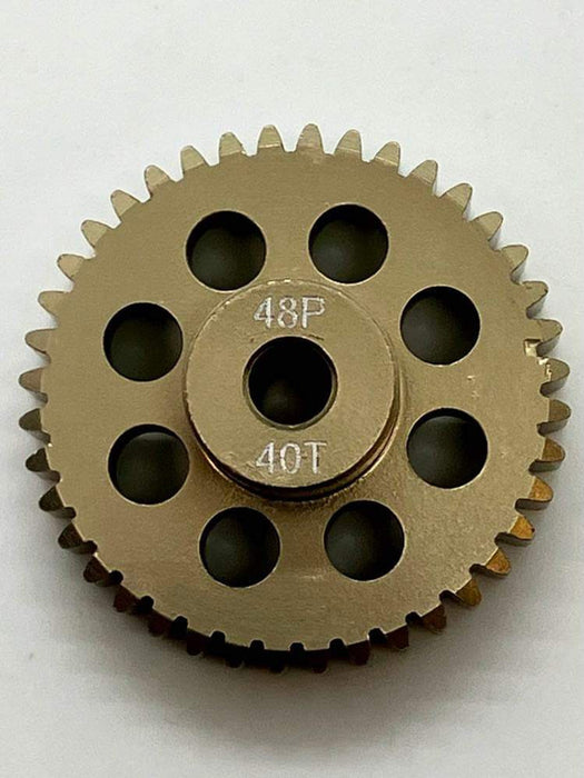 WORC 48P Lightweight Hard Anodized Aluminum Pinion Gear (3.17mm Bore) 40T