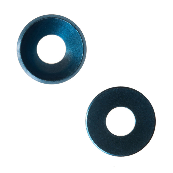 WORC WRC-4-CSW-BL-A 4-40 #4 / 3mm Countersunk Flat washer Aluminum - BLUE (8 qty)