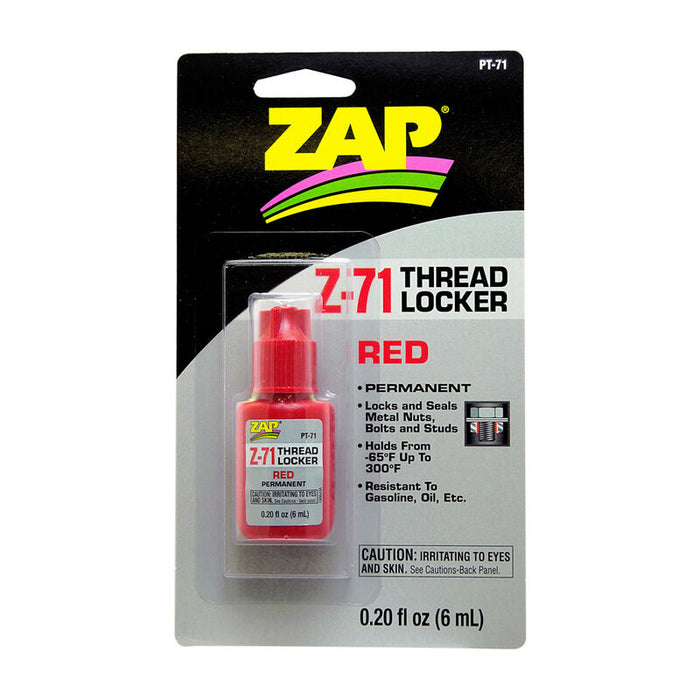 ZAP  PAAPT71 Z-71 Red Thread Lock, .20 oz