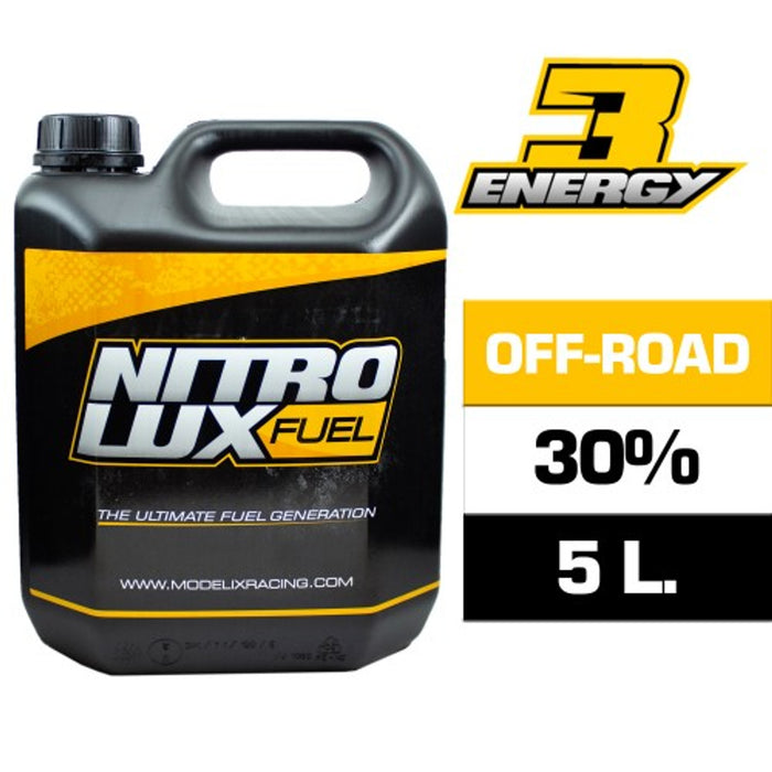 NITROLUX NF01305-CS Energy 3 Off-Road PRO Nitro Race Fuel (30%) (5 L.) (1.3 Gal.)