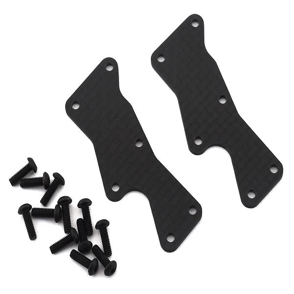 TLR TLR344037 Front Arm Inserts, Carbon: 8X