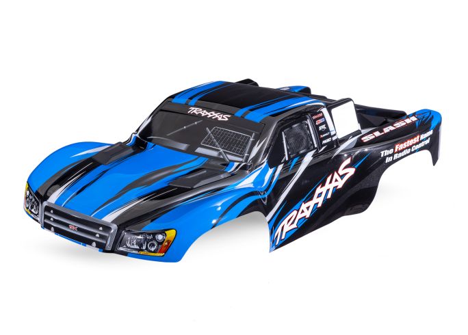 Traxxas TRA5855-BLUE Body, Slash® 4X4 (also fits Slash® VXL & Slash® 2WD), BLUE (painted, decals applied)