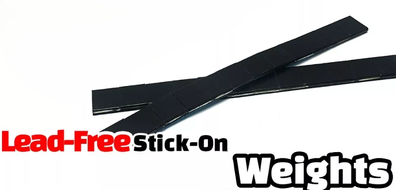 WORC WRC-W825B 24x1/4oz BLACK Stick On Lead Weights 6oz - (1/4oz x 24 pieces) Lead Free
