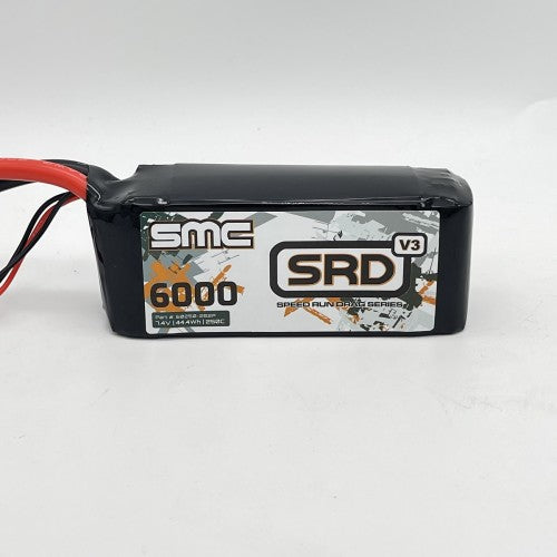 SMC SMC60250-2S2P SRD-V3 7.4V-6000mAh-250C Shorty Softcase Drag Racing pack