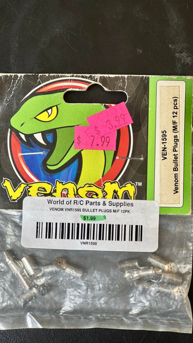 VENOM VNR1595 BULLET PLUGS M/F 12PK