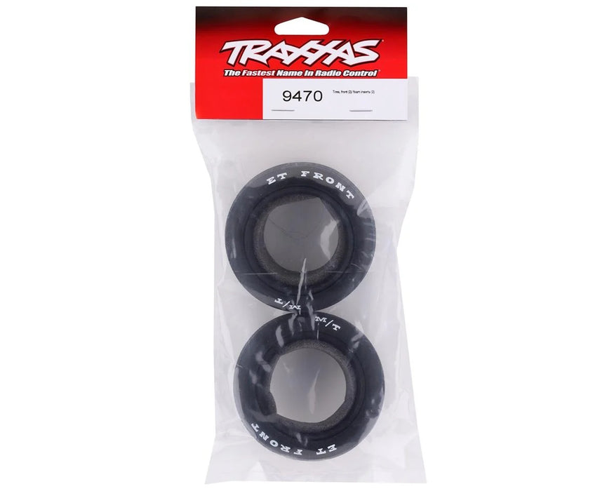 Traxxas TRA9470 2.2" Narrow Mickey Thompson ET Front Tires & Inserts (2) Skinnies Drag Slash Street Eliminator
