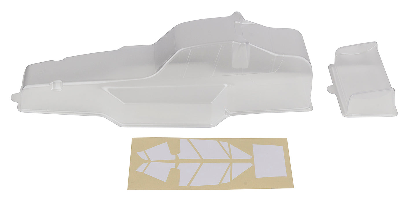 Team Associated ASC6159 RC10 Protech Body and Wing, CLEAR