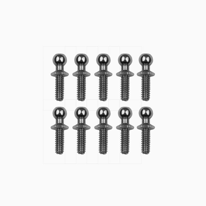 Team Associated ASC6273 RC10 Ballstud Set .30, silver RC10T