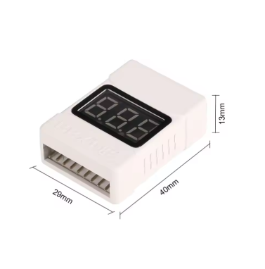 WORC WRC0030B 1/8s Lipo Battery Voltage Tester / Low Volt Indicator Alarm BLACK
