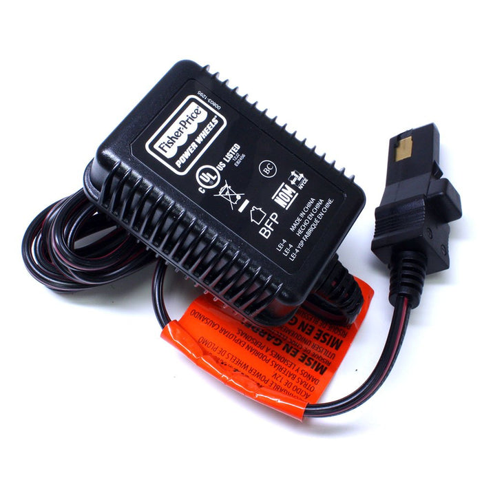 Mattel Fisher Price Power Wheels 00801-1778 CHARGER FOR GREY 12V BATTERY