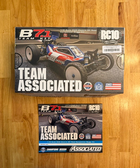 Team Associated ASC90046 B7.1 RC10B7.1 New Parts lot NO TRANSMISSION 1/10 2WD Buggy Kit Chassis Shock Towers Arms