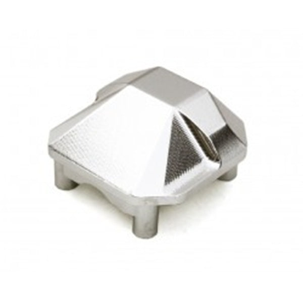 INTEGY OBM-1304SILVER CNC MACHINED ALLOY DIFFERENTIAL COVER FOR AXIAL 1/10 SCX10 II