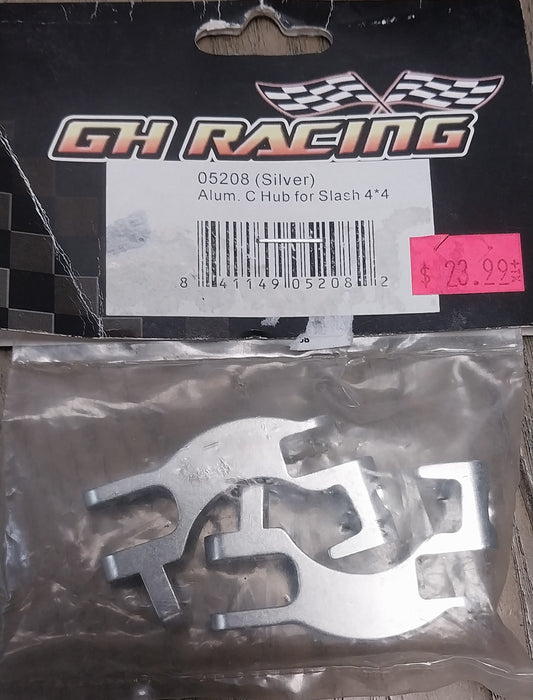 GH Racing GHR05208 Aluminum C Hub for Slash 4x4 (Silver)