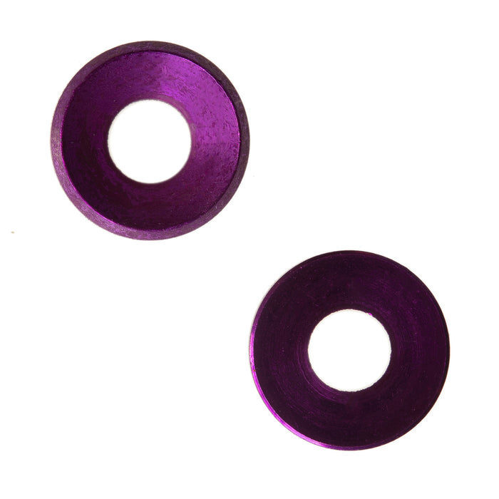 WORC WRC-4-CSW-PL-A 4-40 #4 / 3mm Countersunk Flat washer Aluminum - PURPLE (8 qty)