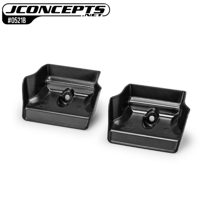 JConcepts JCO0521B Injection Molded Front Wing - BLACK Team Associated RC8B4.1 | RC8B4.1e