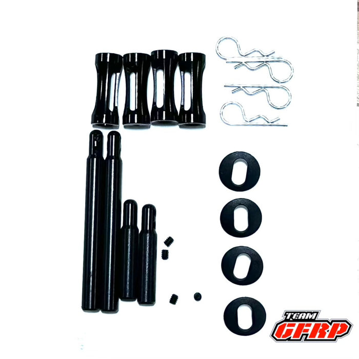 GFRP GFR1017B Dirt Oval Clipped Body Post Kit - Black