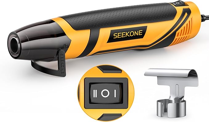 SEEKONE Mini Heat Gun, 350W 2-Temp Settings 500℉ & 842℉（260℃& 450℃）