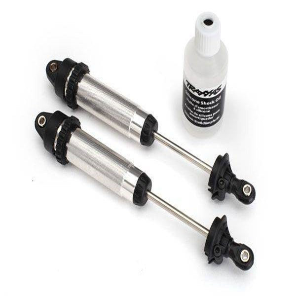 Traxxas TRA8460 Shocks, GTR, 139mm, silver aluminum (fully assembl