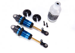 Traxxas TRA7461 Shocks, GTR long blue-anodized, PTFE-coated bodies